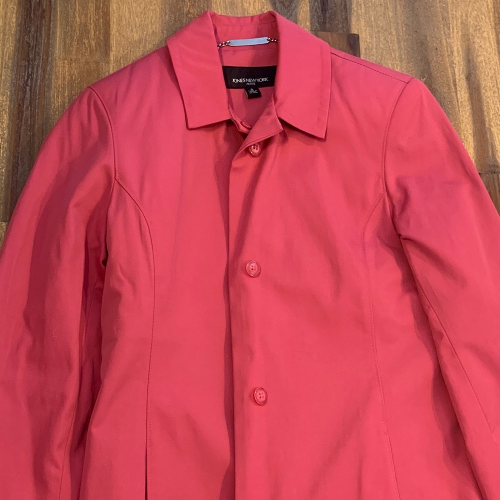 Jones New York pink dress coat. Size small petite.